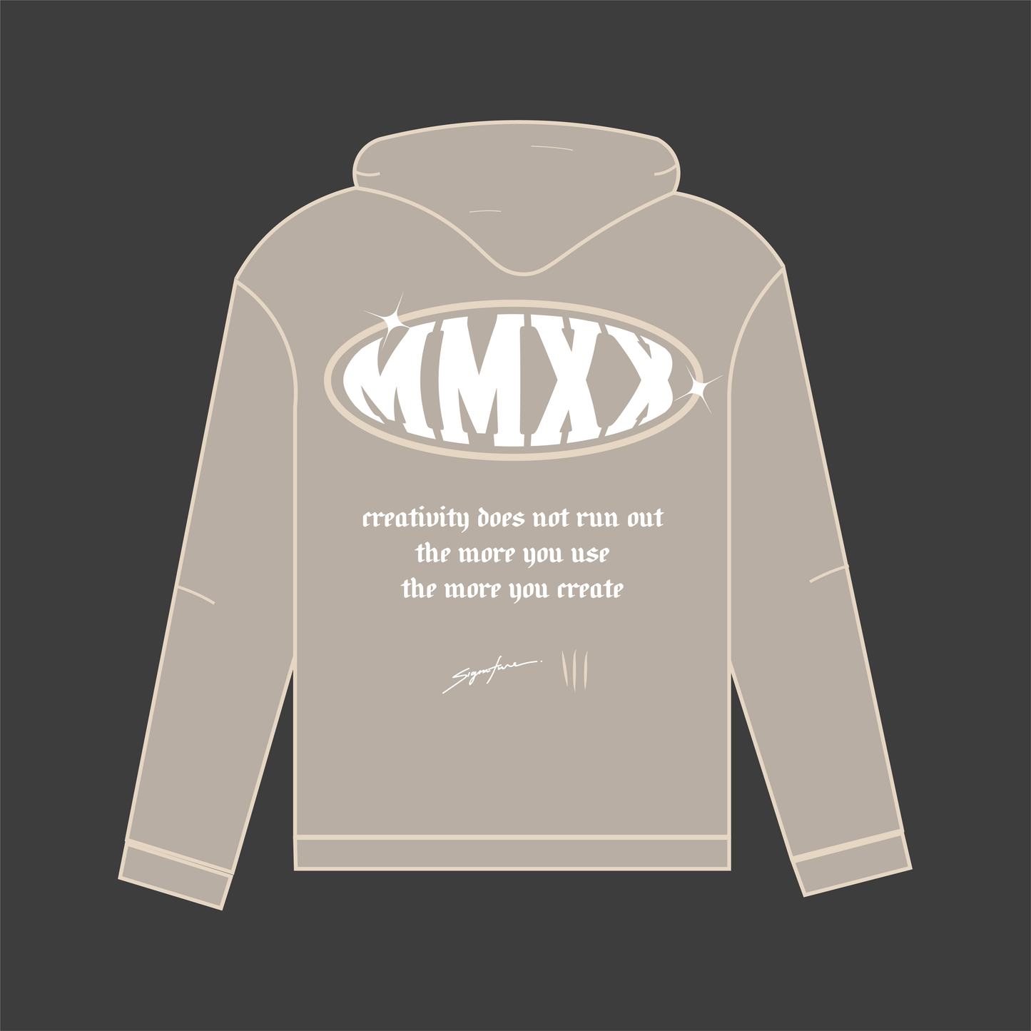 Arch Hoodie - Cement