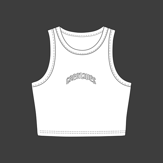 Crop Tank - White